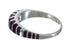 Southwest Magenta Turquoise Sterling Silver Ring Size 5-3/4 MX61952